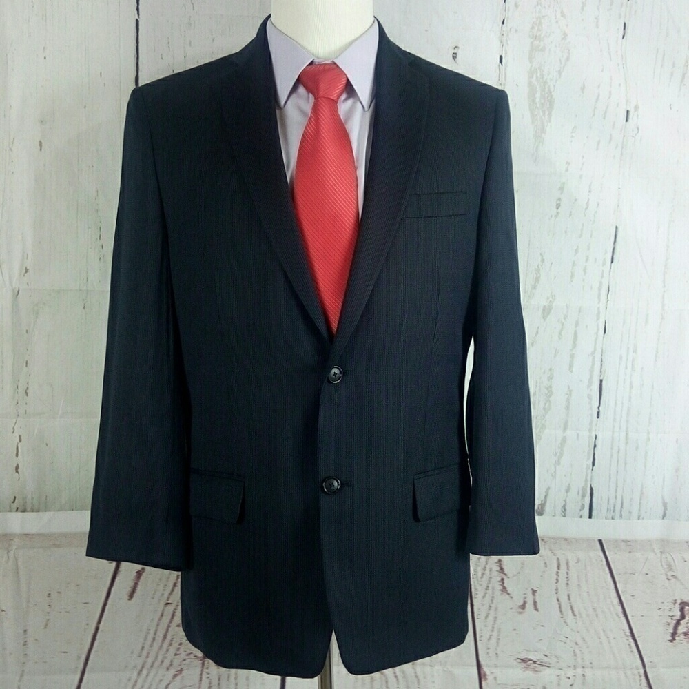 Marc Anthony 40R Blue Suit Blazer Sports Coat
